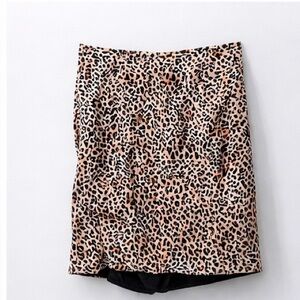 Calvin Klein Collection Animal Print Pencil Skirt